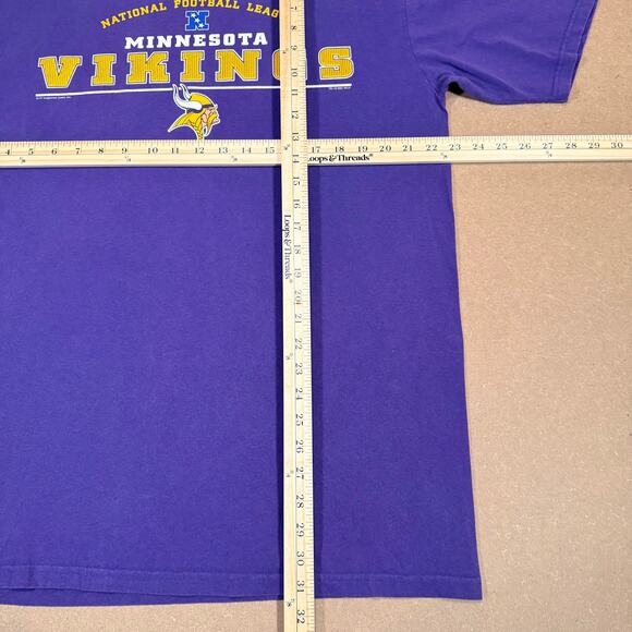 Vintage Minnesota Vikings 2001 NFL Football Purple Lee Sport Shirt Size XL - Picture 6 of 6